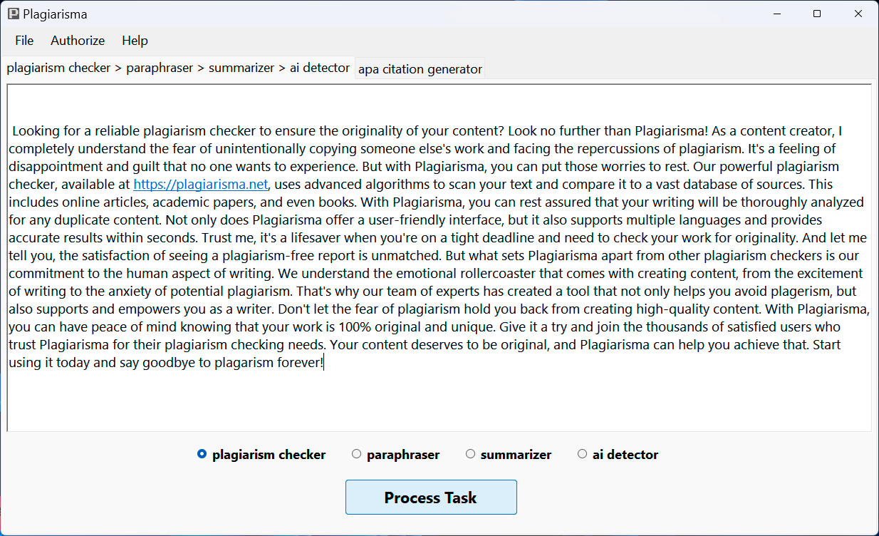 Desktop Plagiarism Checker screenshot